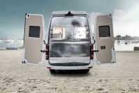 Foldable insulation for rear doors Mercedes