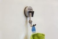 Mini suction cup range towel holder