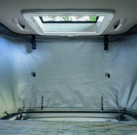 Nachrüstset Schlafdachisolierung 4-teilig für Camper Van Schlafdach Fiat mit 180° Öffnung