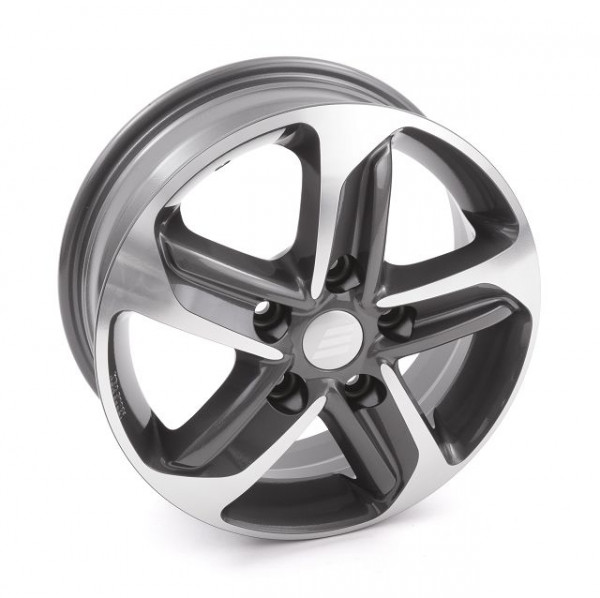 Alloy rims 14" Polished anthracite