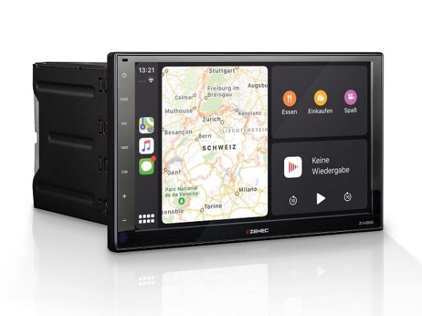 Multimediapaket Mercedes Benz 2018 inkl. Zenec 966 + HYMER Doppelrückfahrkamera inkl. 7-Jahres Karte