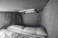 Set d'équipement ultérieur pour isolation de toit de couchage en 4 parties pour Camper Van toit de couchage Fiat avec ouverture à 180