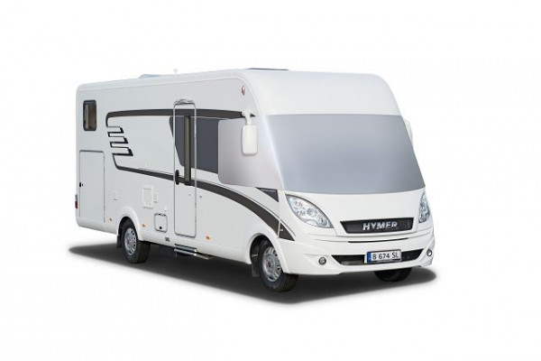 Set Isoliermatte Frontscheibe für den HYMER B-SL, B-Premiumline, Duomobil, B-Klasse 2013-19