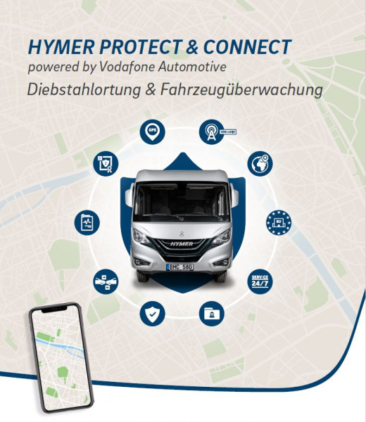 Diebstahlortung - Protect &amp; Connect powered by Vodafone Automotive
