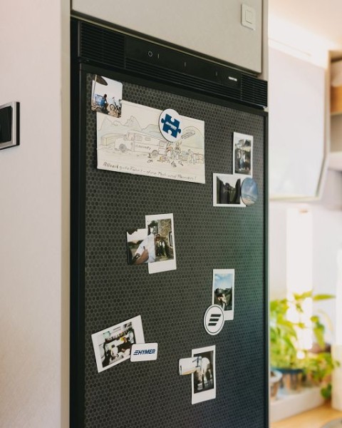 Magnetic refrigerator front