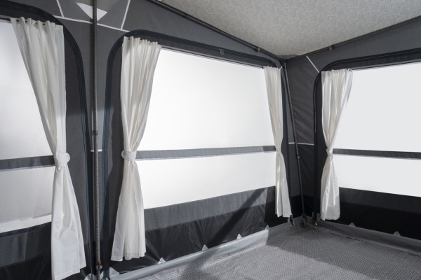 Auvent Touring gris avec tapis