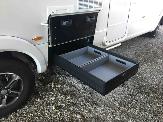 Retractable storage box B-Class Modern Comfort